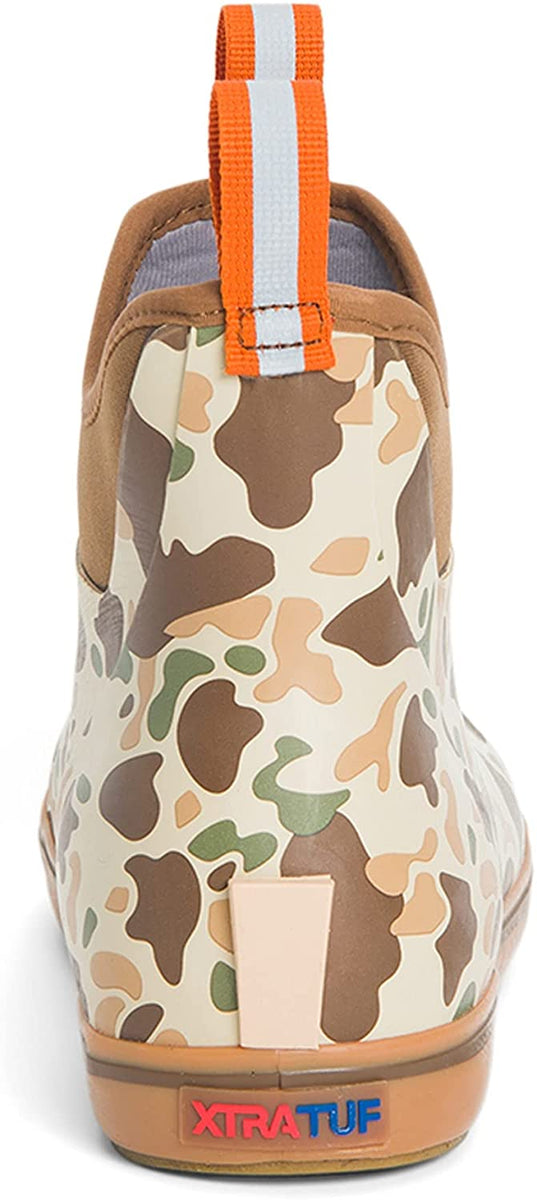 Men's Xtratuf Ankle Deck Boot in Duck Camo 11 / D