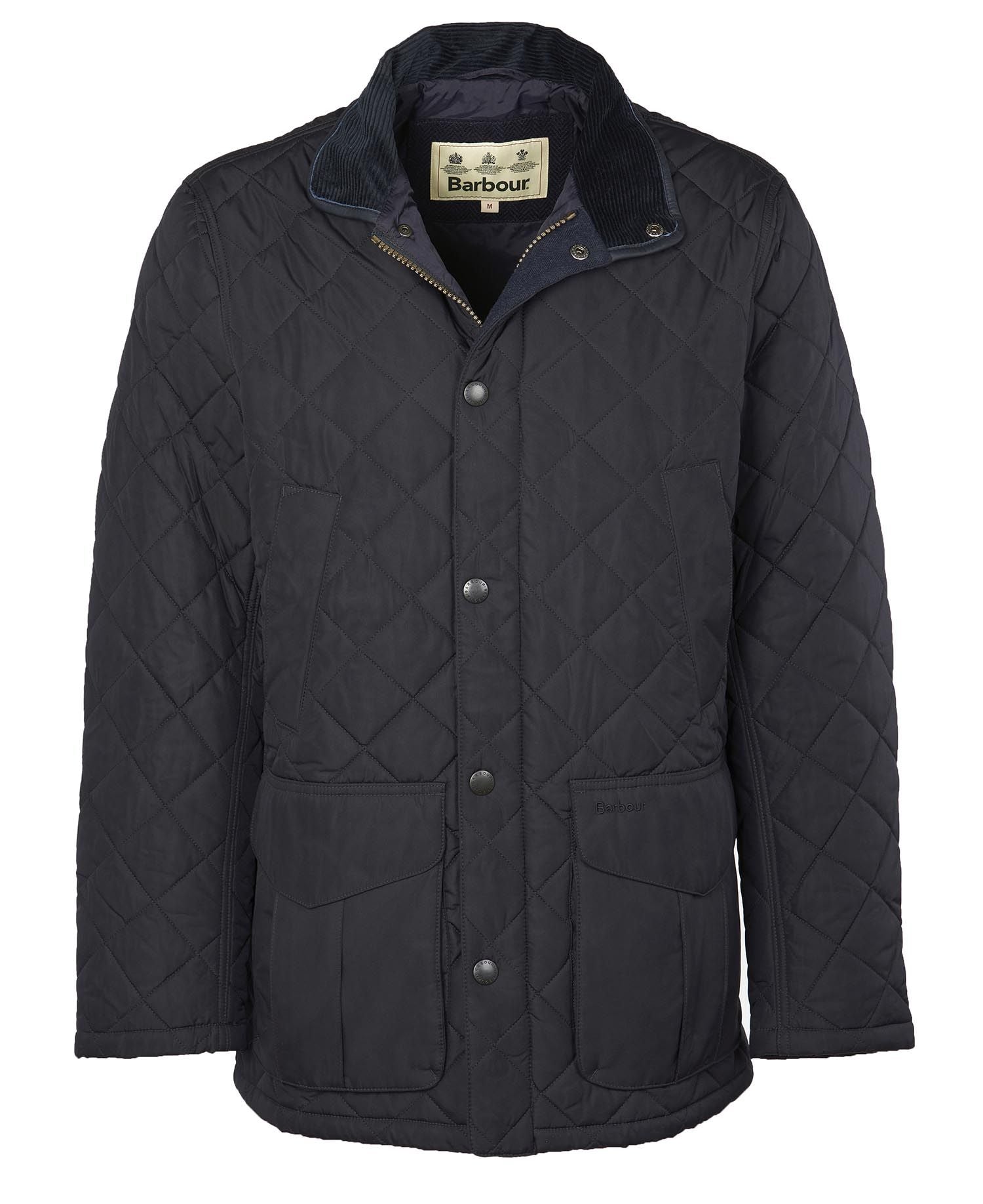 BARBOUR SHOVELER QUILTED JACKET NAVY Lazarus of Moultrie